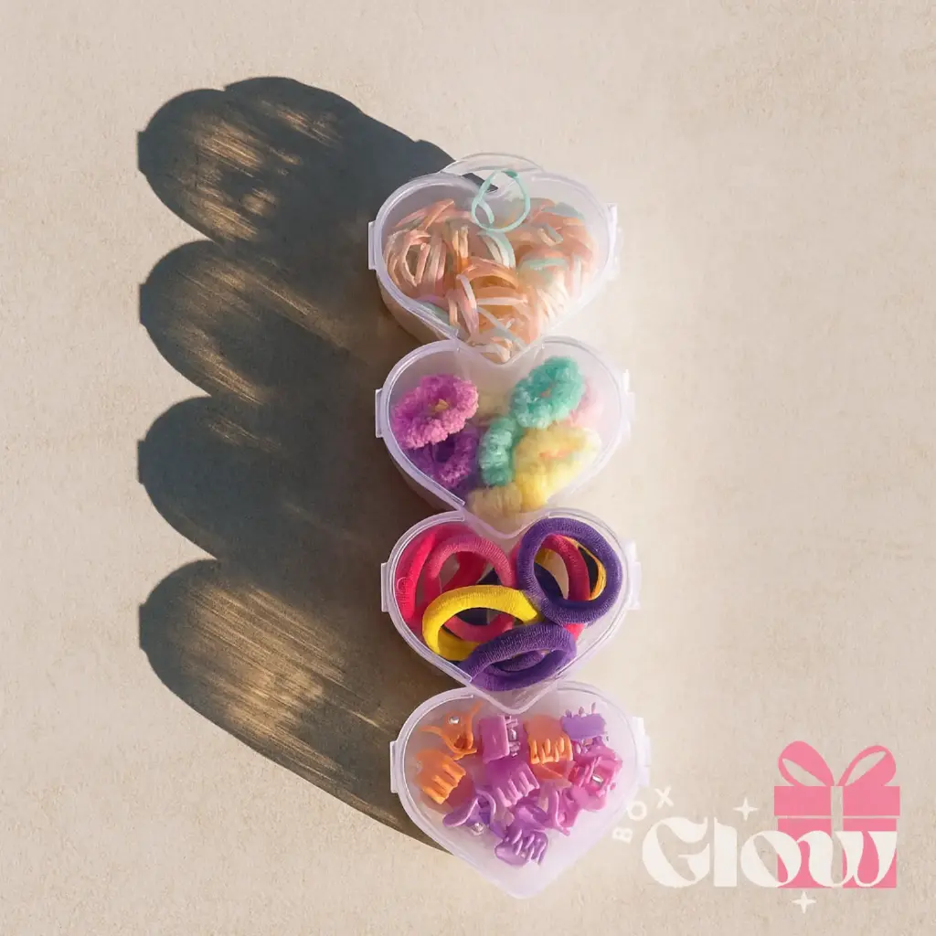 Set de ligas corazon